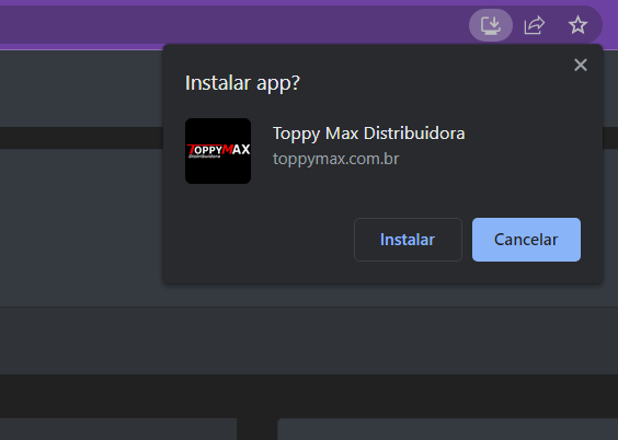 Aplicativo da TP Max disponível no seu dispositivo